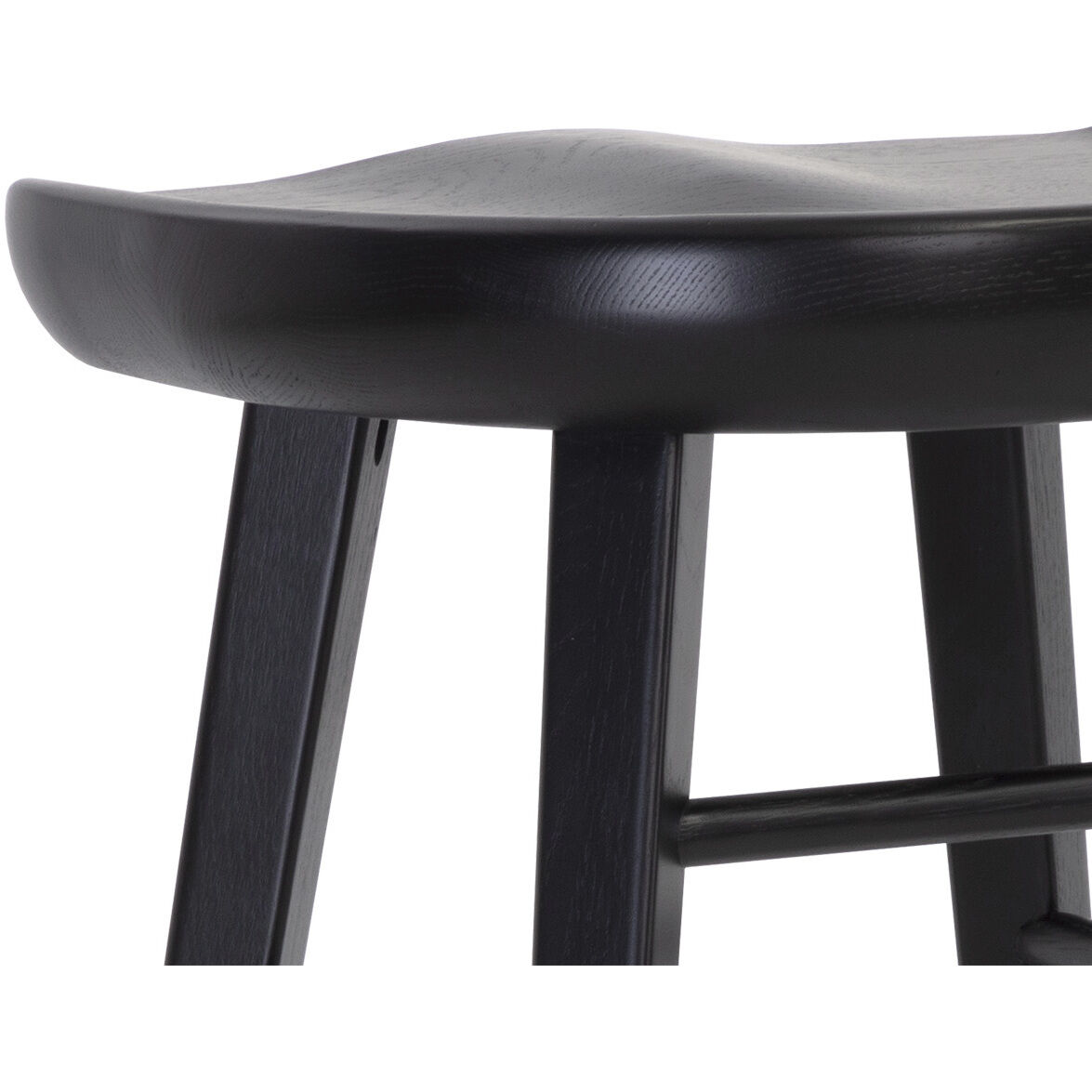 Dominic 26.5 inch Black Counter Stool
